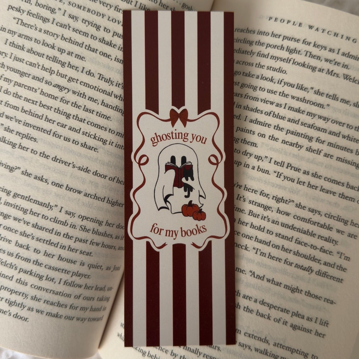 Ghosting You for my Books Bookmark