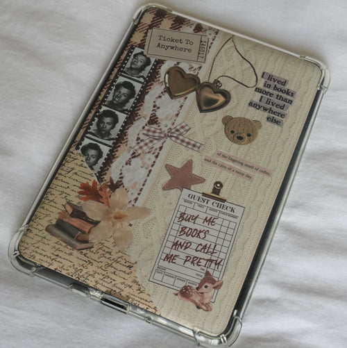 Brown Plaid Kindle Insert