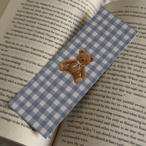 Blue Teddy Bookmark