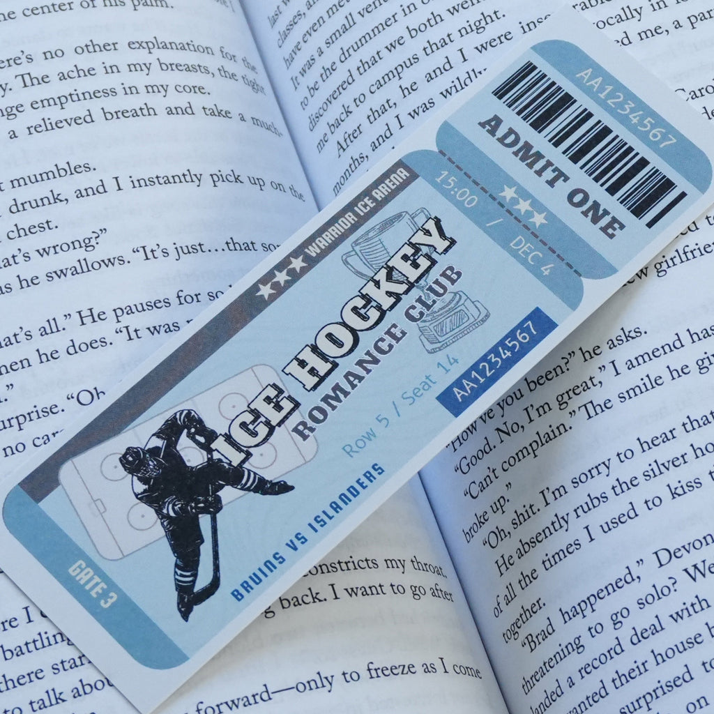 Ice Hockey Club Bookmark