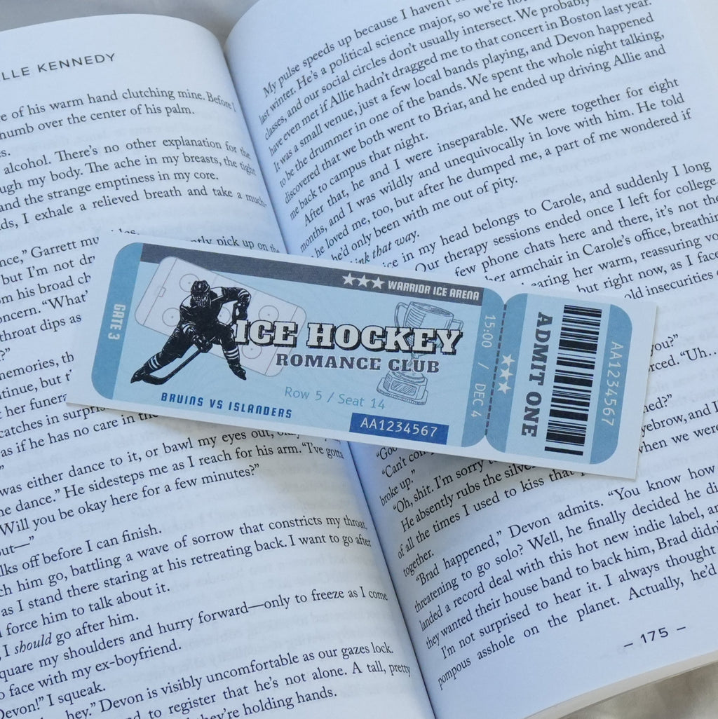 Ice Hockey Club Bookmark