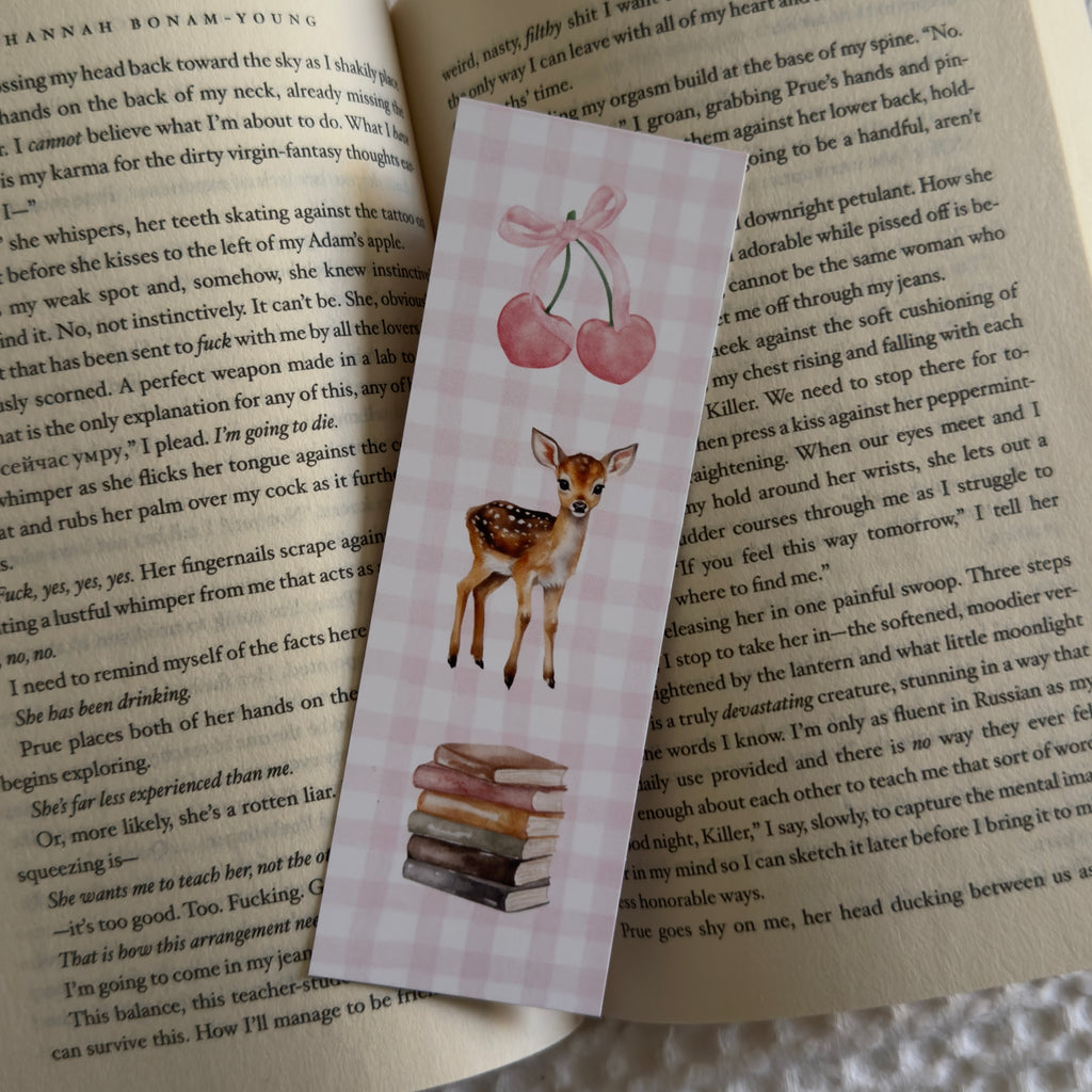 Pink Deer Bookmark