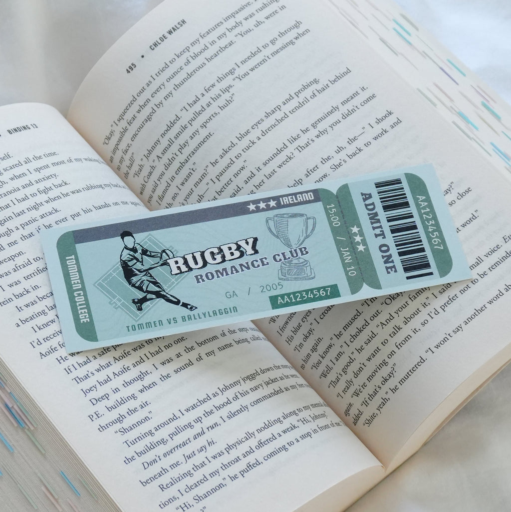 Rugby Club Bookmark