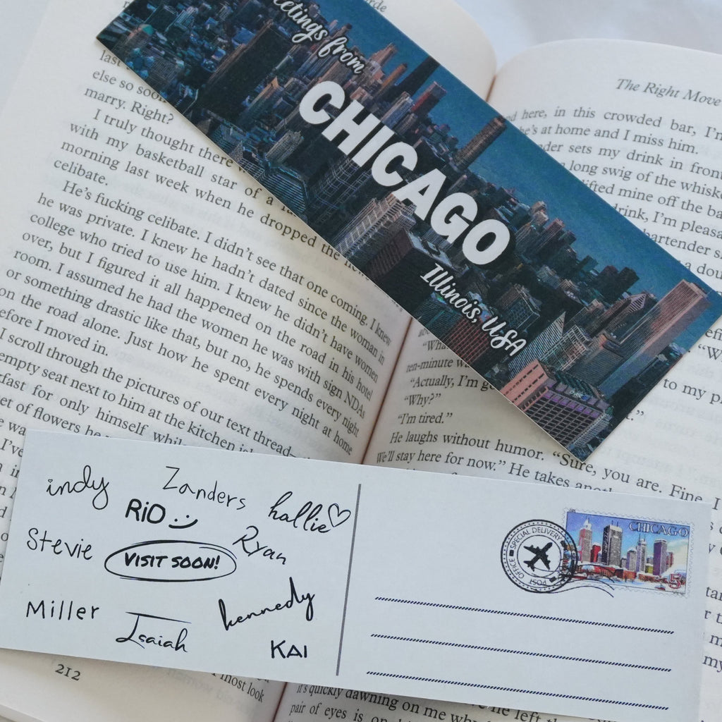 Windy City Postcard Bookmark